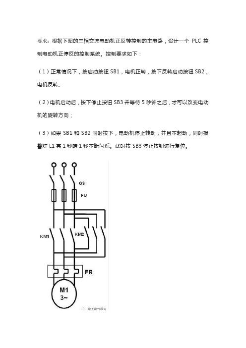 1.PLC设计电机正反转启保停和闪烁报警(经典案例) 2019-07-25