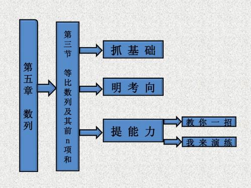 第五章  第三节  等比数列及其前n项和