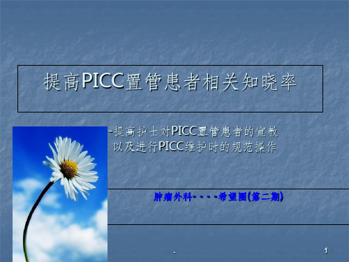 PICC品管圈ppt课件