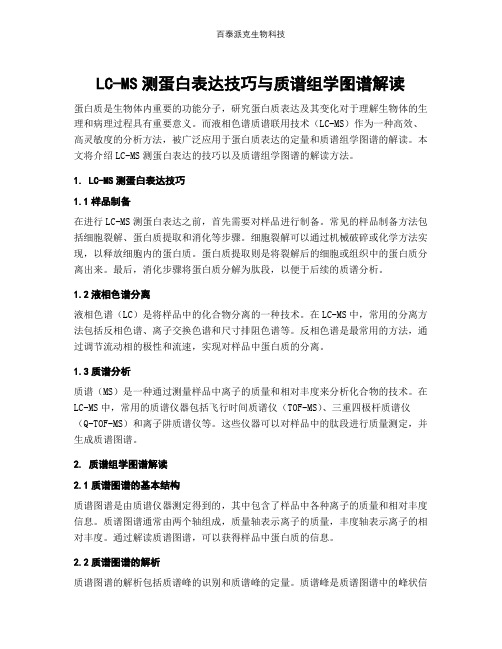 LC-MS测蛋白表达技巧与质谱组学图谱解读