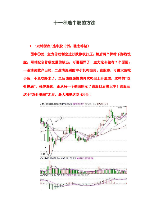 十一种选牛股的方法