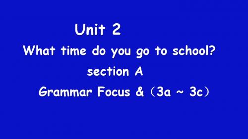 人教新目标七年级英语下册Unit 2 Section A Grammar focus--3c课件(共21张PPT) (1)