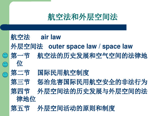 航空法和外层空间法