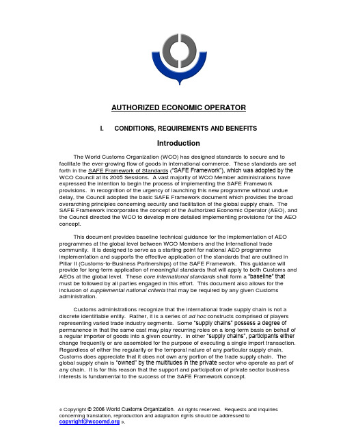 WCO_AEO_Guidelines_英文版