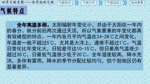 热带雨林气候详解PPT资料16页