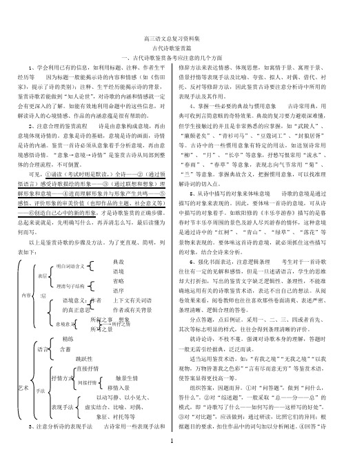 高三语文总复习资料集