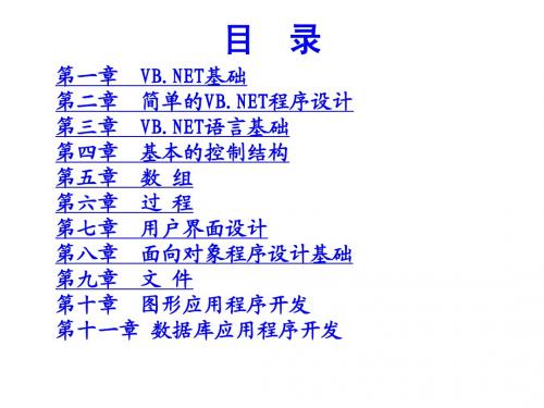 vb最全最经典课件(免费)