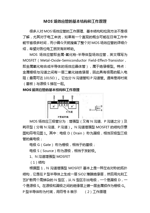 MOS场效应管的基本结构和工作原理