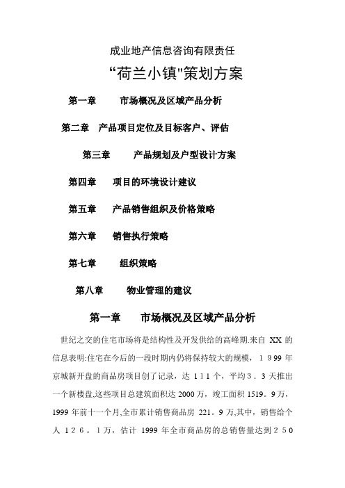 荷兰小镇策划方案 (2)