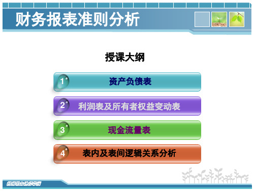 财务报表逻辑关系分析