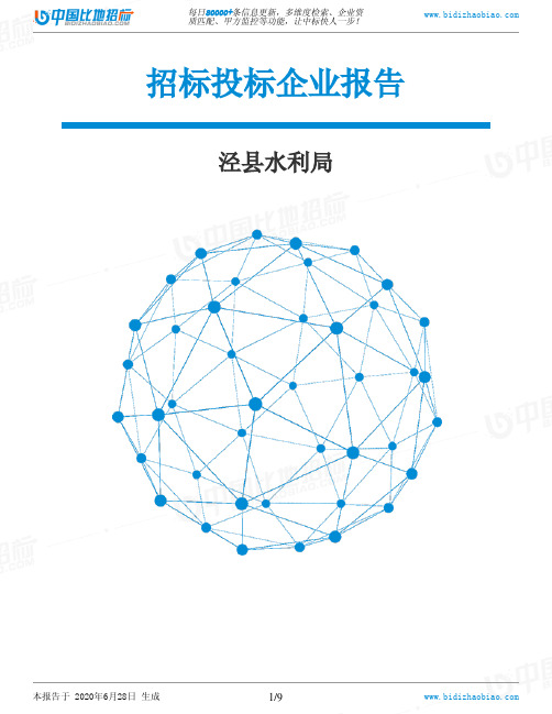 泾县水利局-招投标数据分析报告