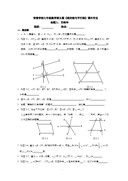 七年级数学第五周作业