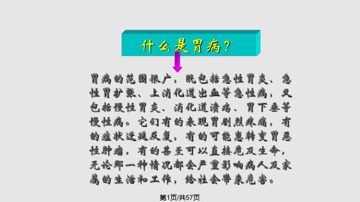 胃病的中西医结合治疗PPT课件