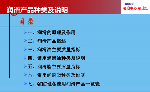 润滑产品种类及说明.2021最全优质PPT