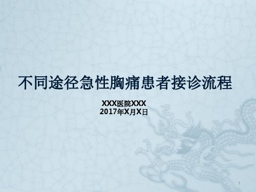 不同途径急性胸痛患者接诊流程ppt课件