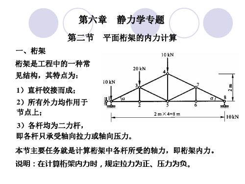 理论力学06静力学专题_2桁架