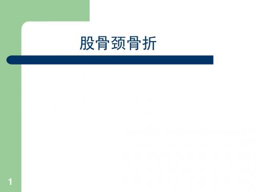 股骨颈骨折教学查房ppt课件