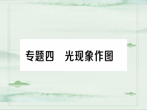 第四章 专题四 光现象作图—2020年秋沪科版物理八年级上册作业课件