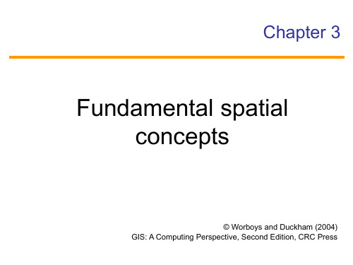 数字地图制图原理-Spatial concepts