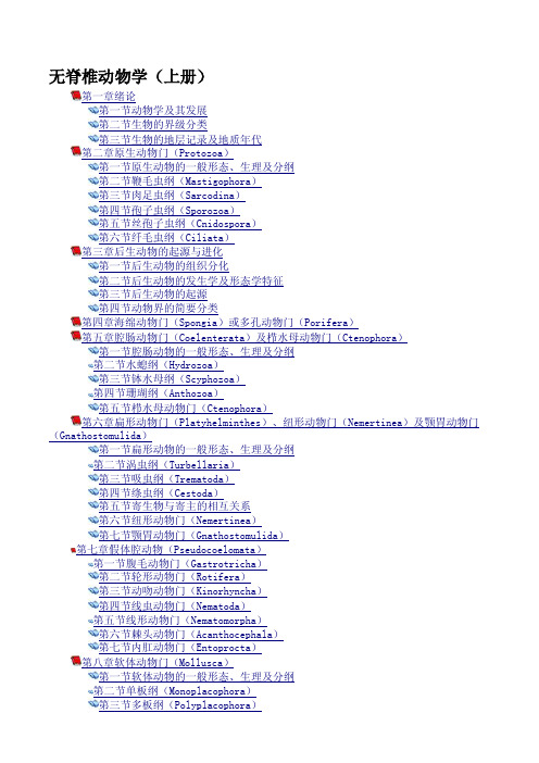 【生物课件】无脊椎动物（上）