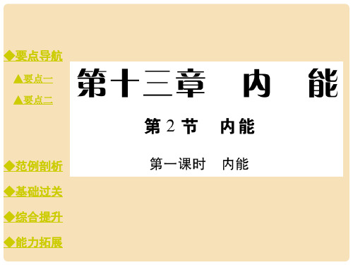 九年级物理全册 13.2.1 内能教学课件 (新版)新人教版