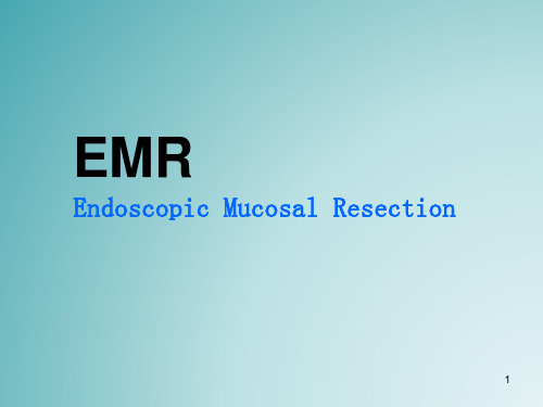 EMR内镜下黏膜切除术PPT精选课件