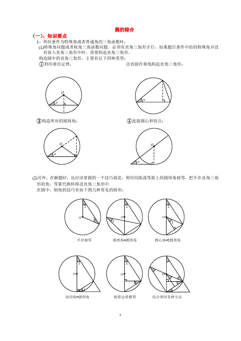 圆的综合运用DOC