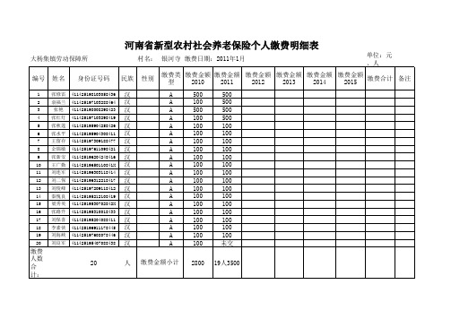 新农保养老金