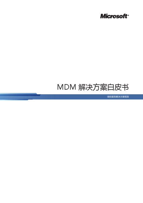 MDM解决方案白皮书