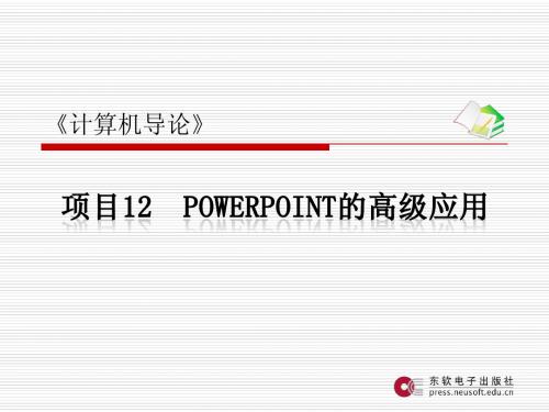 12、ppt2010高级应用