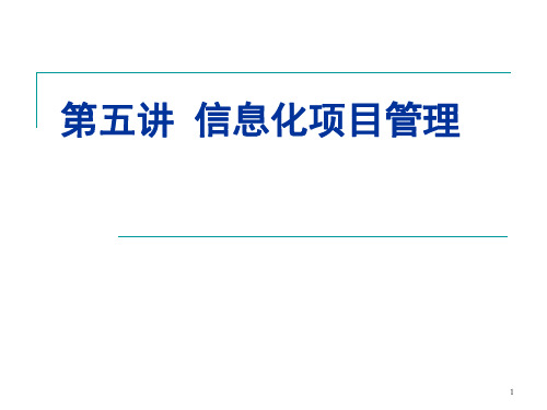 信息化项目管理PPT课件可修改全文