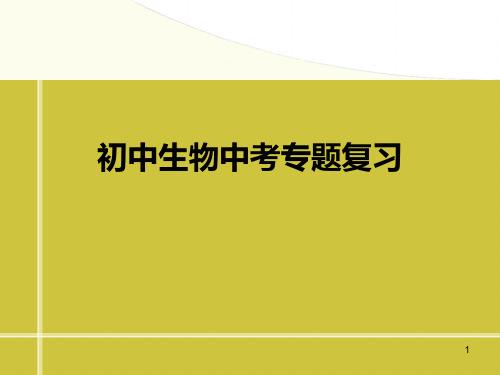 【文库】初中生物中考复习指南PPT课件