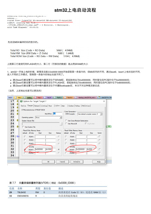 stm32上电启动流程