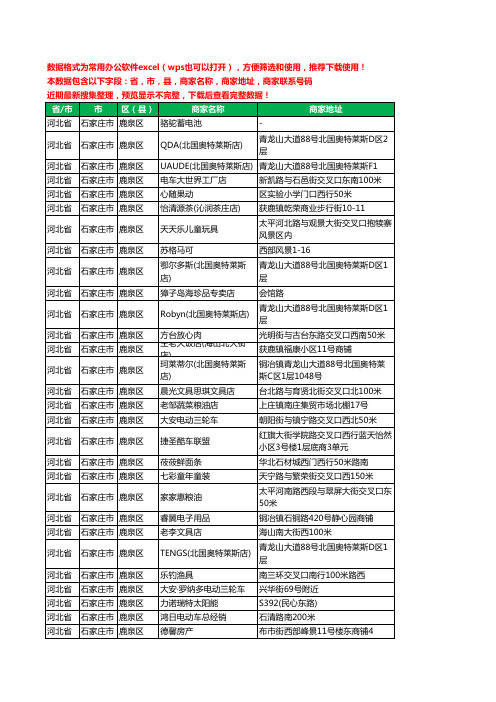 2020新版河北省石家庄市鹿泉区刹车片商铺工商企业公司商家名录名单黄页联系电话号码地址大全879家