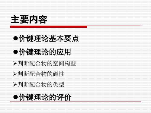 配合物价键理论