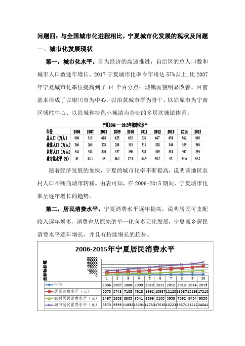 宁夏化城市化现状分析问题及分析