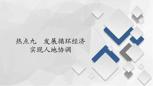 2020地理高考二轮复习 第二篇  发展循环经济 实现人地协调