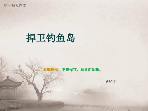 初一写人作文《捍卫钓鱼岛》650字