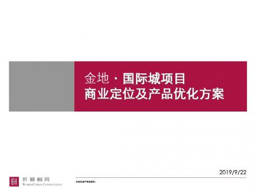 世联合肥金地国际城项目商业定位115页PPT