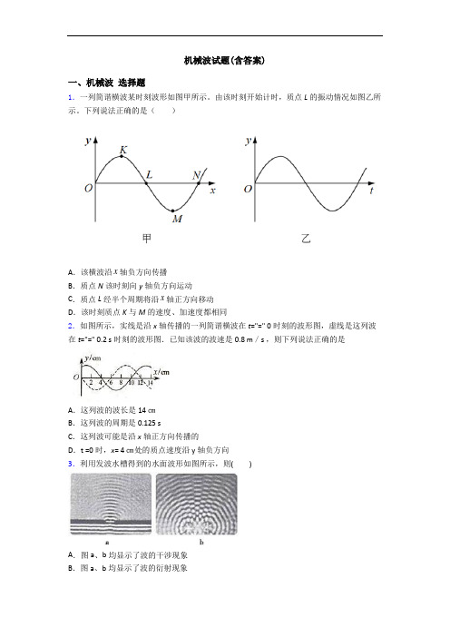 机械波试题(含答案)