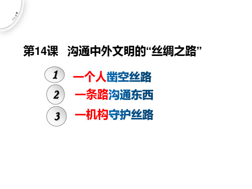 2023-2024部编版七年级历史上册 第14课 沟通中外文明的“丝绸之路” 课件(30张PPT)