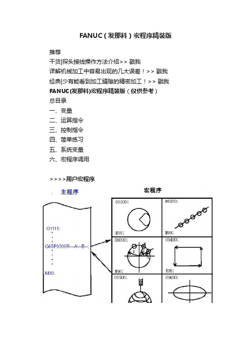 FANUC（发那科）宏程序精装版