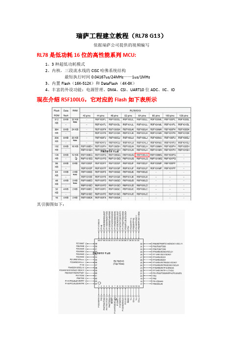 瑞萨软件使用教程