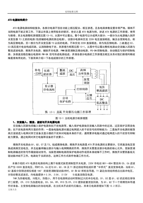 ATX电源电路原理分析报告与维修教程整理