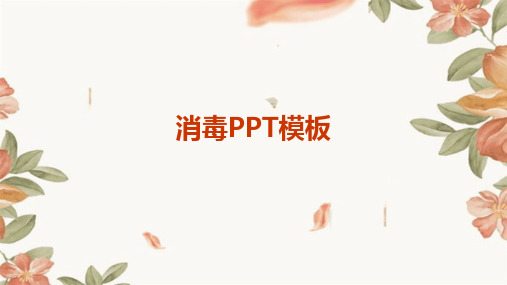 消毒PPT模板