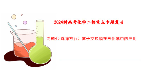 2024届高三化学二轮复习+专题七++：离子交换膜在电化学中的应用