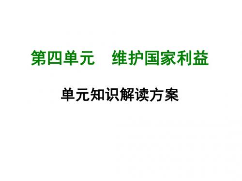 2017-2018学年人教部编八年级道德与法治上册：第4单元知识解读方案 (共35张PPT)