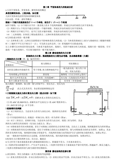 结构力学复习提要