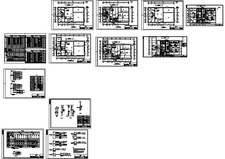 某地区大型锅炉房热力电气施工图纸