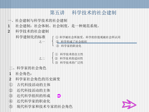 第五讲 科学技术的社会建制